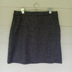 Women's Boden British Tweed Pencil Mini Skirt Wool Academia Sz US 10R Lined